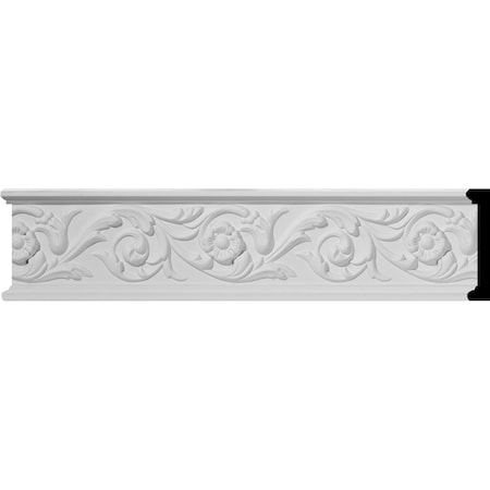 Ekena Millwork SAMPLE - 3 1/4"H x 3/4"P x 12"L Delfina Running Leaf Chair Rail SAMPLE-CHA03X00DL